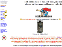 Tablet Screenshot of beercanman.com